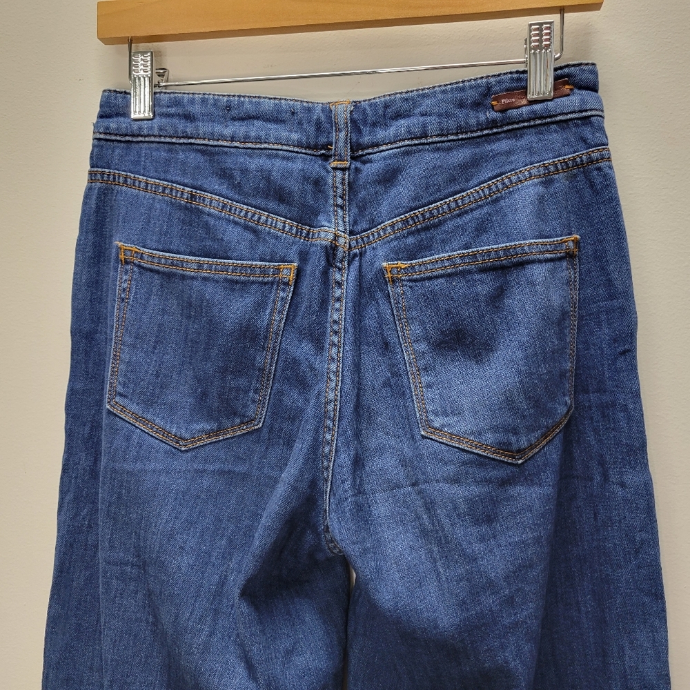 Anthropologie Pilcro and the Letterpress Wide Leg Crop Button Up Ankle Jeans 26 - Picture 11 of 15